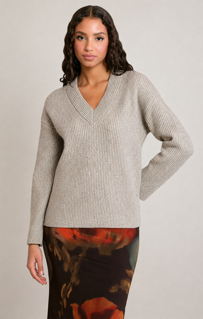 V Neck Sweater Top