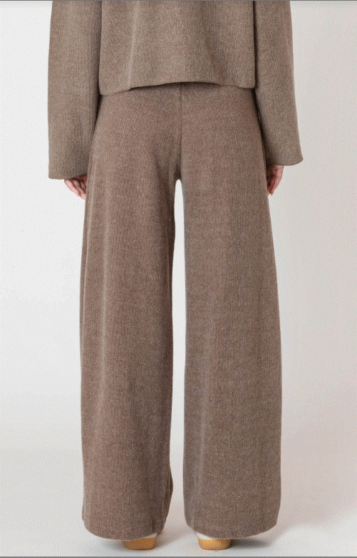 Wide Leg Ribbed Pant