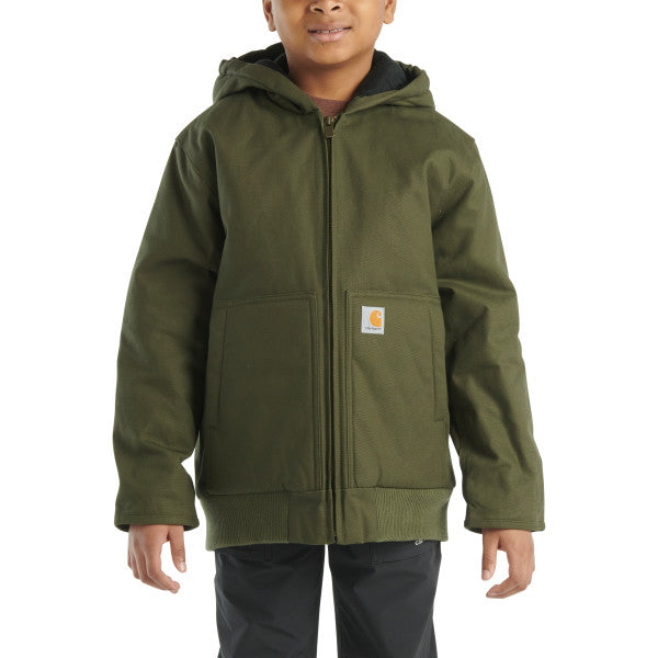 Boys Flannel Quilt Lined Active Jacket - Child/Youth