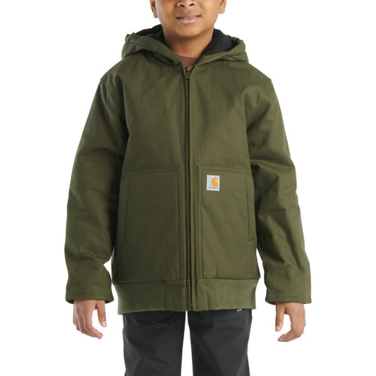 Boys Flannel Quilt Lined Active Jacket - Child/Youth