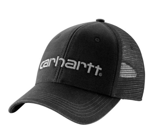 Canvas Mesh Back Logo Graphic Cap